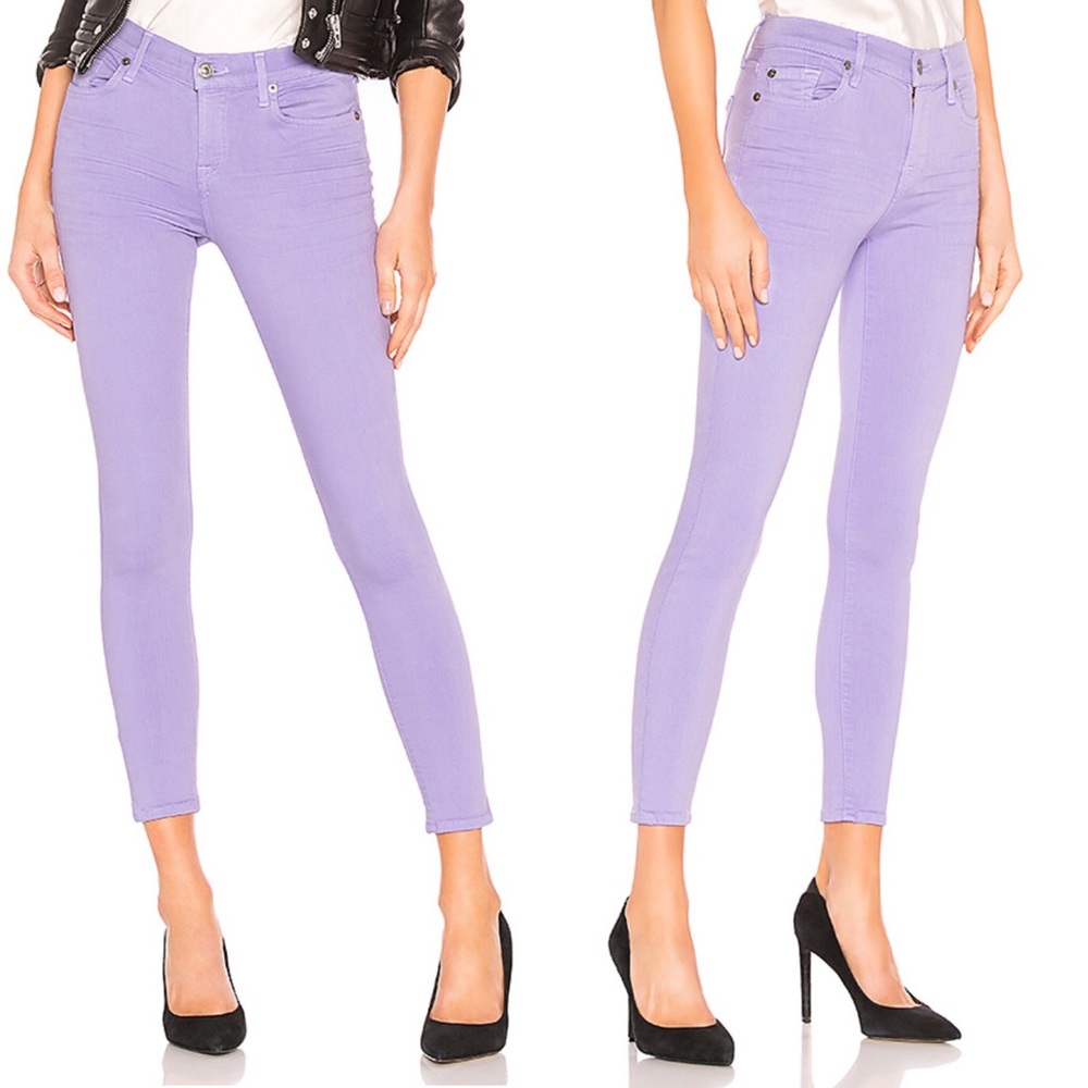 7 For All Mankind Purple Lilac Skinny Jeans 25 💜